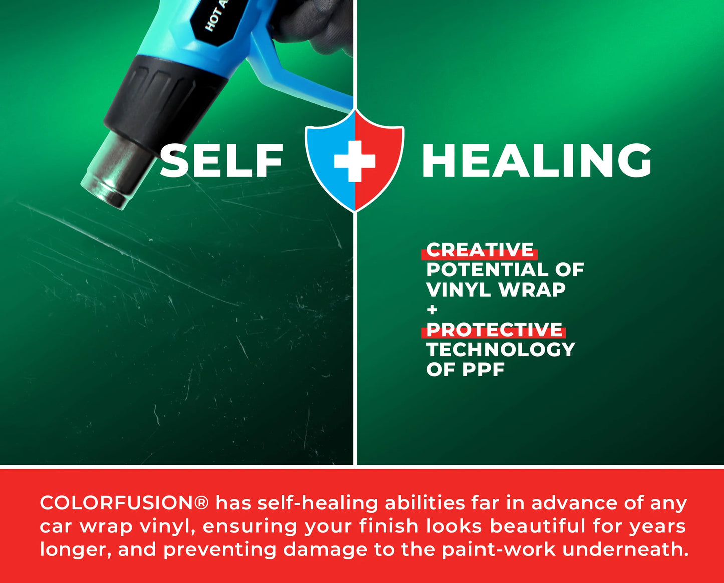 COLORFUSION® PPF - Stealth Chrome Green